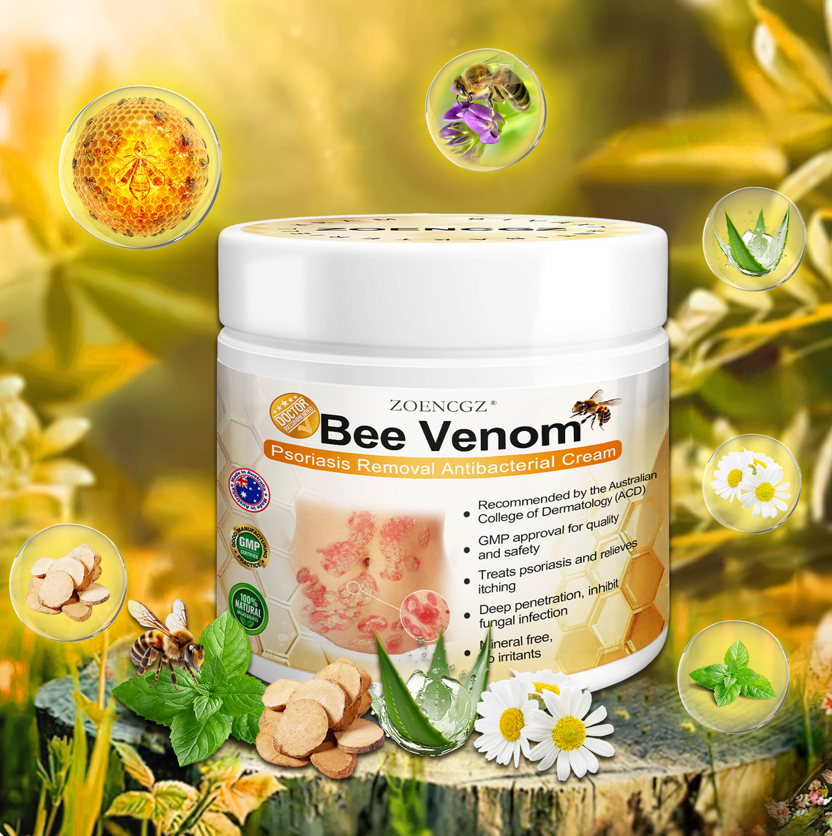 👩‍⚕️👩‍⚕️𝐙𝐨𝐞𝐧𝐜𝐠𝐳™ 𝐁𝐞𝐞 𝐕𝐞𝐧𝐨𝐦 𝐏𝐬𝐨𝐫𝐢𝐚𝐬𝐢𝐬 𝐑𝐞𝐥𝐢𝐞𝐟 𝐀𝐧𝐭𝐢𝐛𝐚𝐜𝐭𝐞𝐫𝐢𝐚𝐥 𝐂𝐫𝐞𝐚𝐦 (🏅𝐀𝐂𝐃 𝐑𝐞𝐜𝐨𝐦𝐦𝐞𝐧𝐝𝐞𝐝🏅)